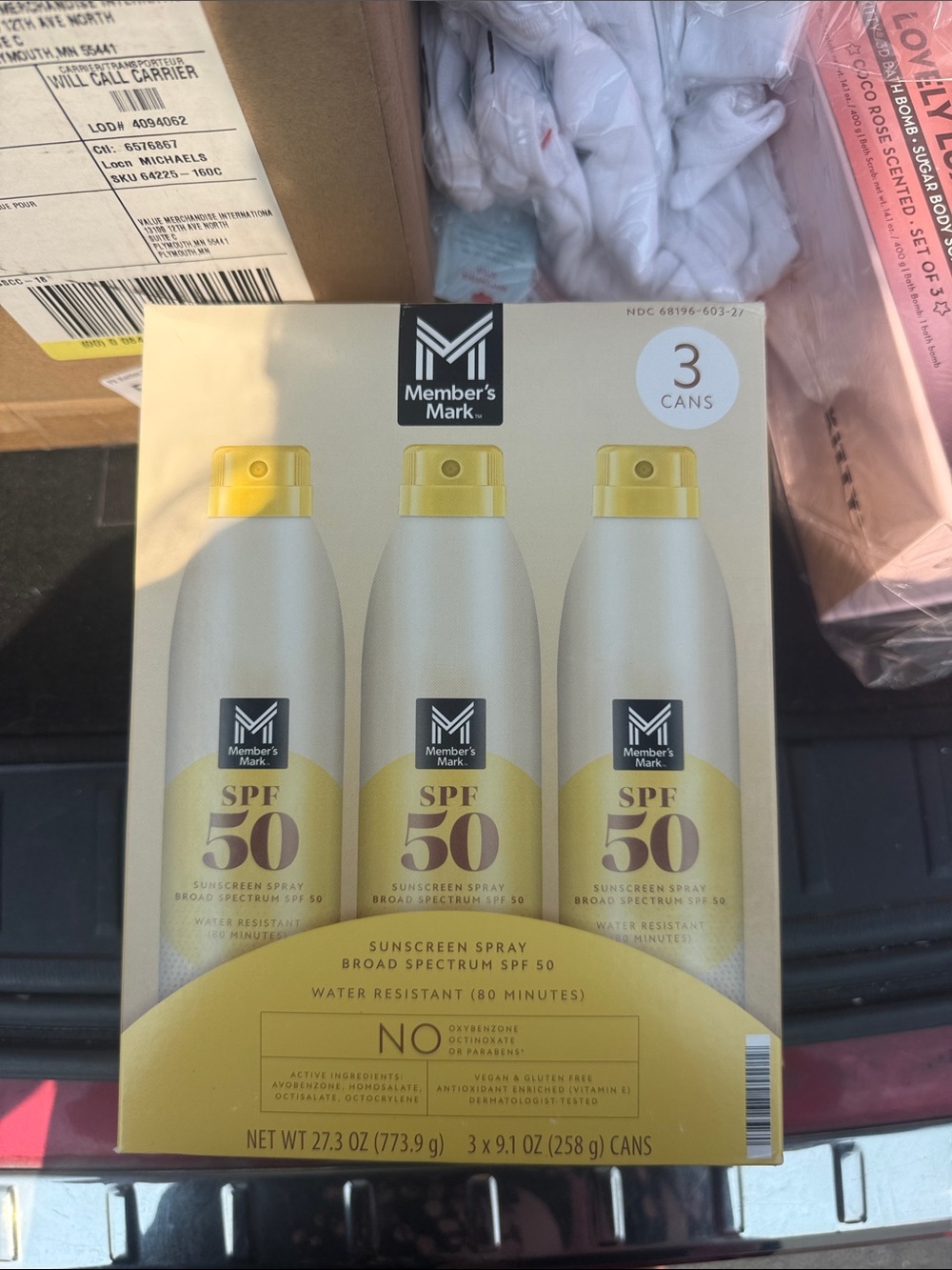 SPF 50 Sunscreen Spray - members mark (3 Pack)